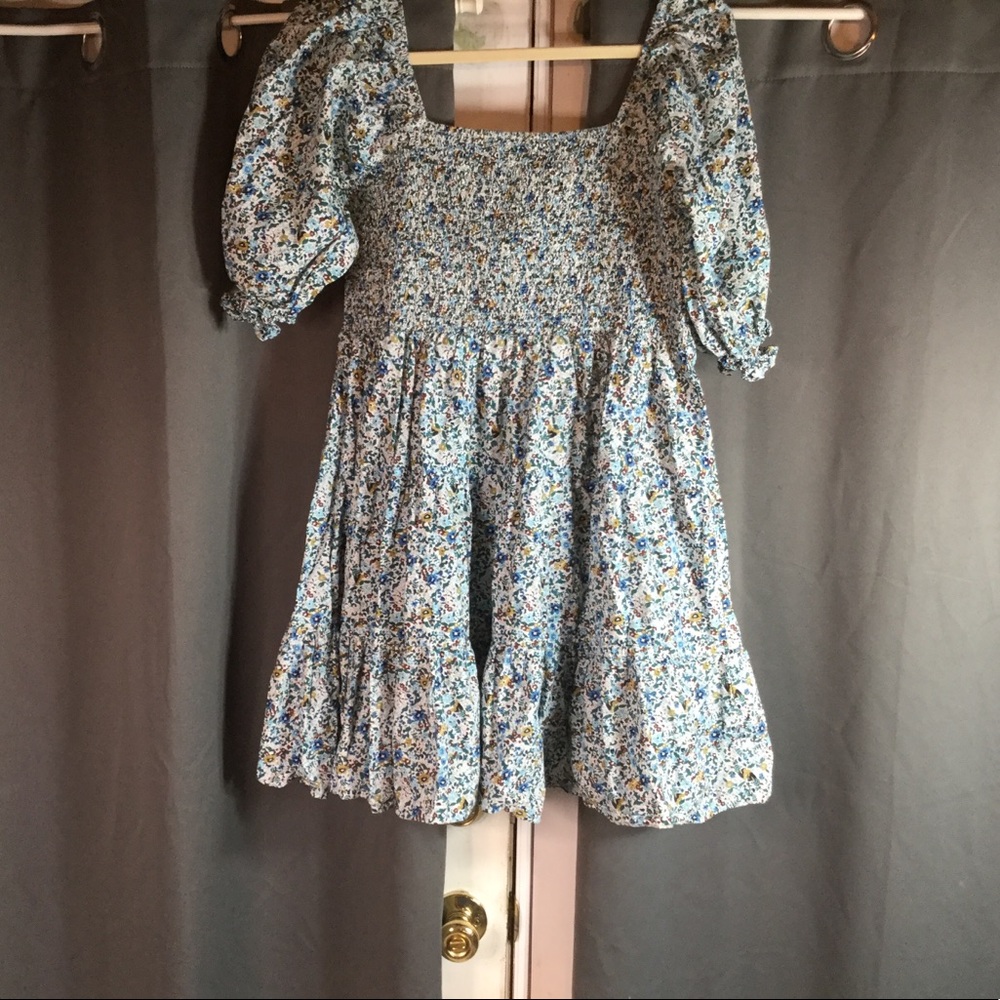 Arula Floral Smocked Puff Sleeve Dress - X